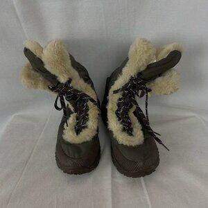 The North Face ALPH Trail Winter Boots‎ Brown Girls Sz 3.